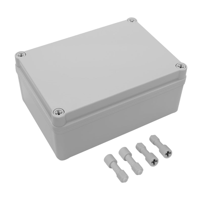 LeMotech Junction Box IP67 Waterproof Dustproof ABS Plastic Project Box for Electrical Outdoor Enclosure Gray 6.9 x 4.9 x 3 inch (175 x 125 x 75 mm) - Image 1